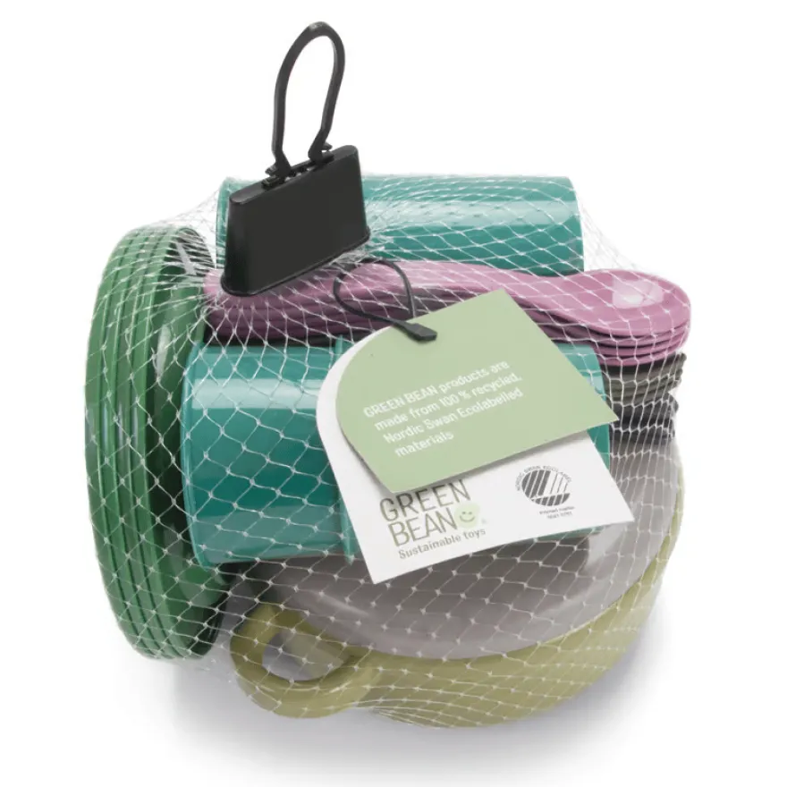 Green Bean - Matservis med 22 delar (blandade)