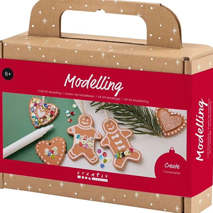 Gör julhängen - Pepparkaksfigurer, 7 st.