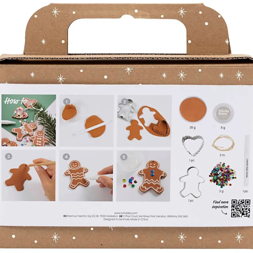 Gör julhängen - Pepparkaksfigurer, 7 st.