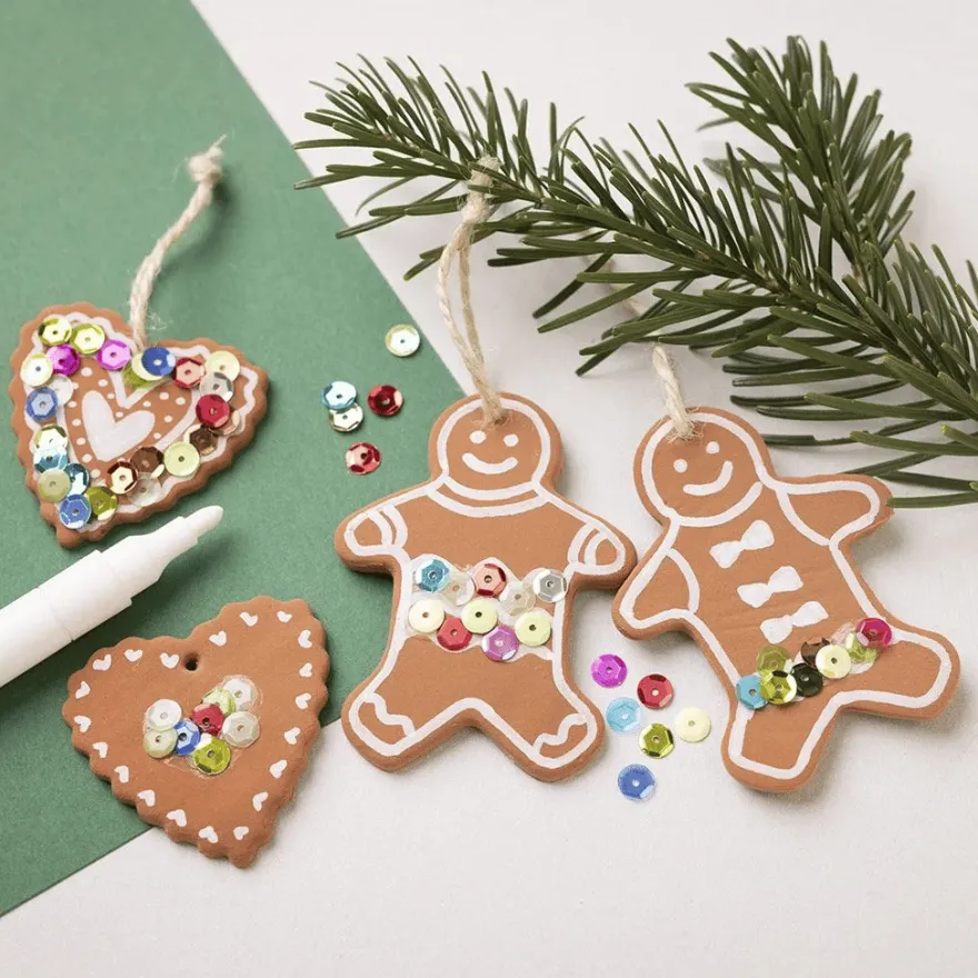 Gör julhängen - Pepparkaksfigurer, 7 st.