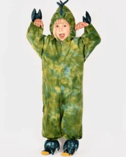 Grön dinosaurie, stl. 3-4 år