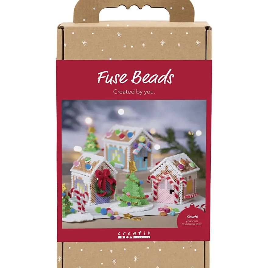Gör pepparkakshus av pärlplattor