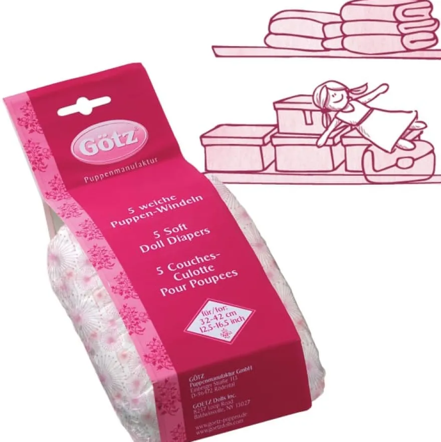 Götz - blöjor till dockor 30-33 cm.