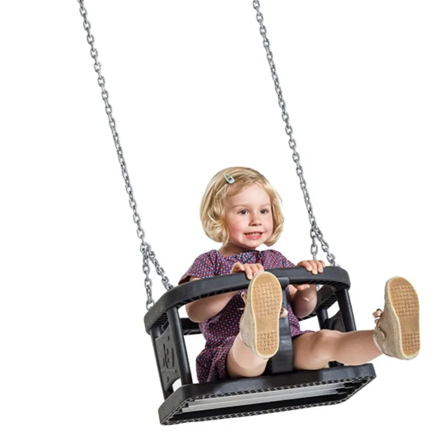 Gunga - Babygunga med gummisits - Svart