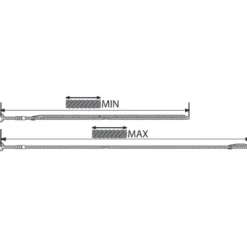 Gungtillbehör – Justerbart rep (55–85 cm), 1 st.