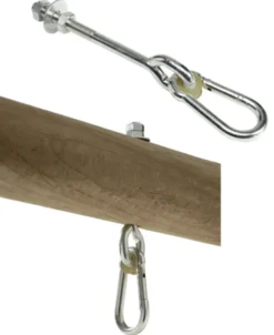 Gungtillbehör - Krok med karbinhake, 160 mm