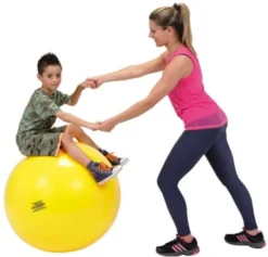 Gymnastikboll 75 cm gul