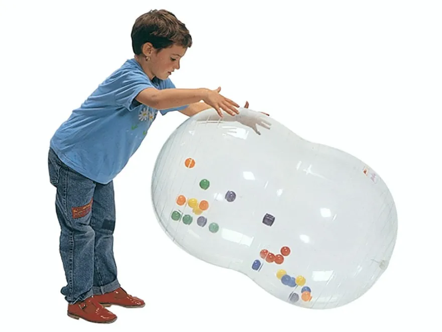 Gymnastikboll Rulle - Genomskinlig, 55 cm