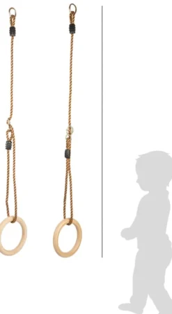 Gymnastikringar av trä - Ø18 cm