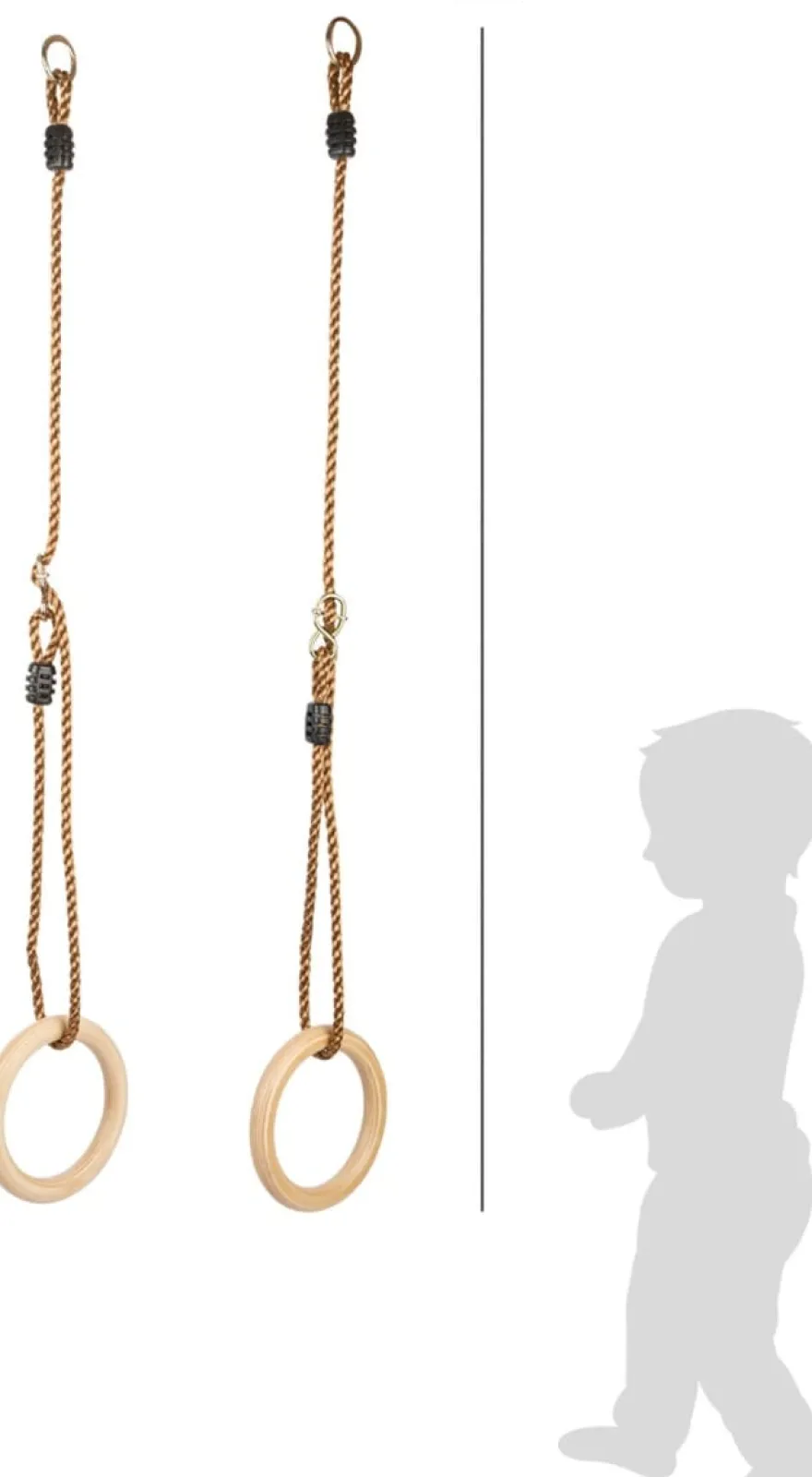 Gymnastikringar av trä - Ø18 cm