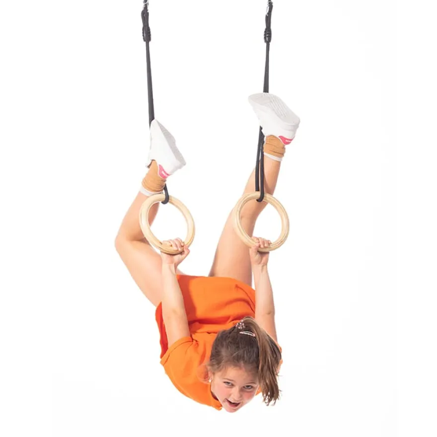 Gymnastikringar Ø14,5 cm (svart rep)