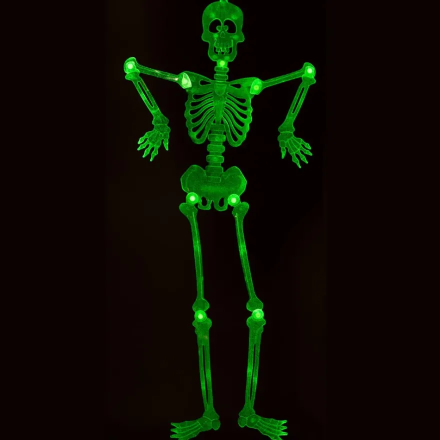 Halloween-hänge – Skelett (självlysande), 90 cm