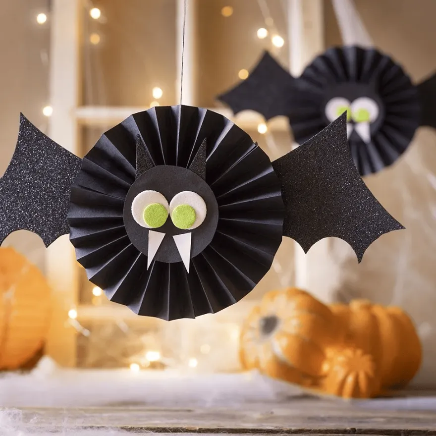 Halloween-påse - Pappersfladdermus, 2 st.