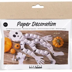 Halloween-påse - Skelett av papper