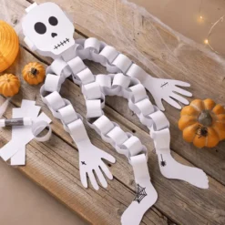 Halloween-påse - Skelett av papper