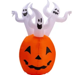 Halloween-pumpa med ljus, 180 cm