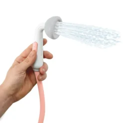 Handdusch, batteridriven - Elefant, rosa