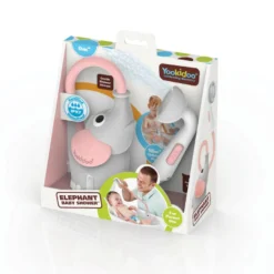 Handdusch, batteridriven - Elefant, rosa