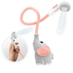 Handdusch, batteridriven - Elefant, rosa
