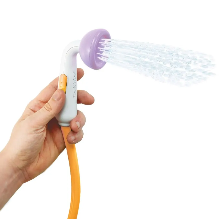 Handdusch, batteridriven - elefant, lila