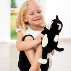 Hand- & Fingerdocka - Kattmamma med kattungar