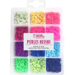 Heishi-pärlor – Fluorescerande, 1.750 st.