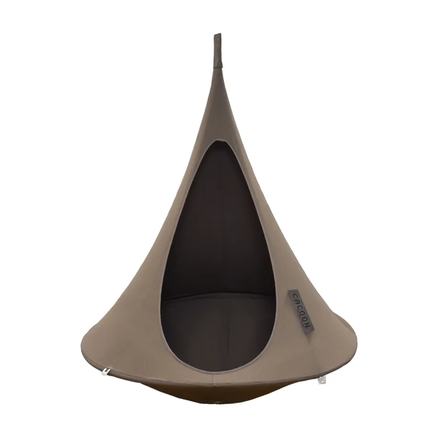 Hängkoja Ø120 cm – Brun
