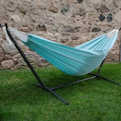 Hängmatta, dubbel (polyester) – Aqua