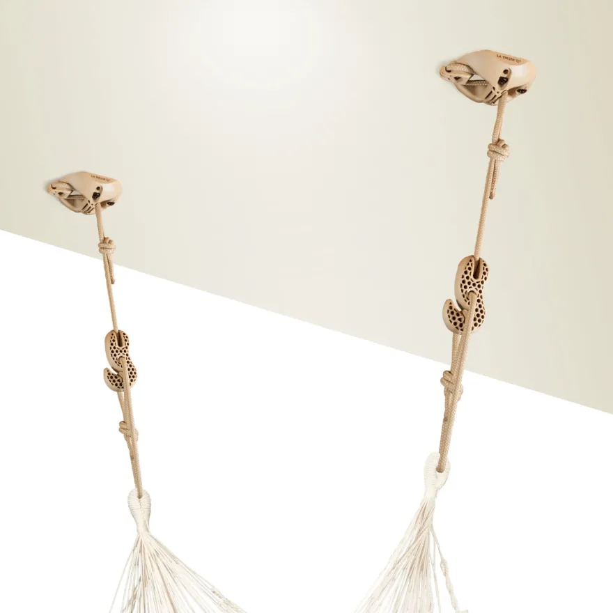 Hängmattemonteringssats – Väggar/Tak, Beige