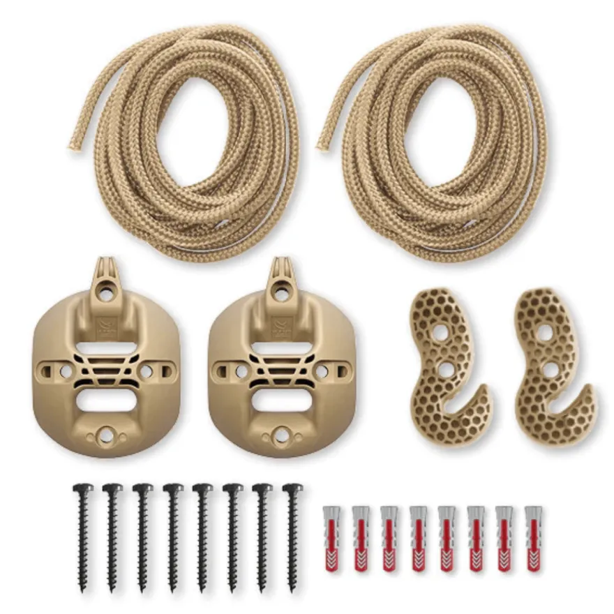 Hängmattemonteringssats – Väggar/Tak, Beige