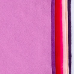 Hobbyfilt A4 - Lila/rosa, 10 ark