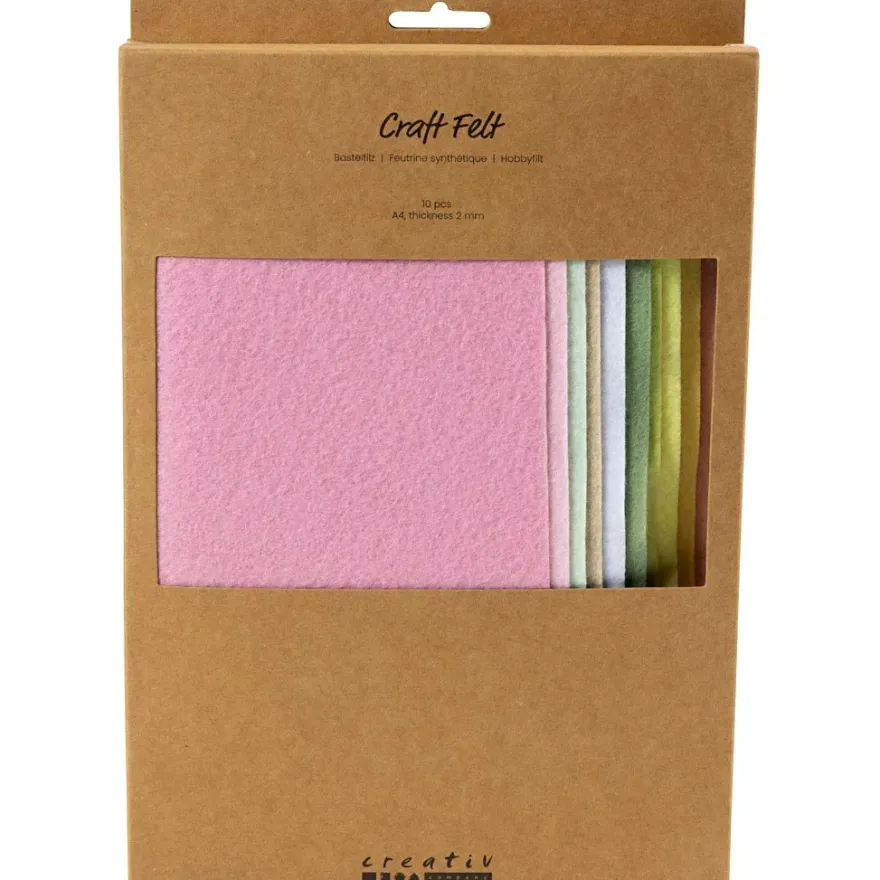 Hobbyfilt A4 - Pastell, 10 ark