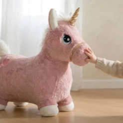 Hoppenhörning (plysch) – Rosa