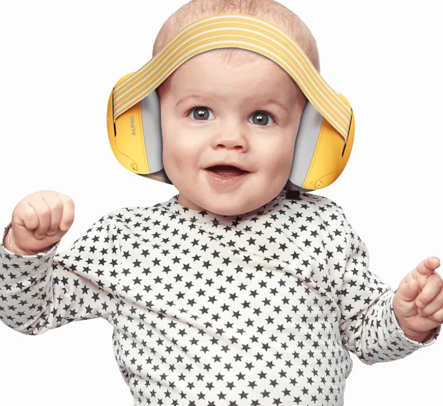 Hörselskydd, Muffy Baby 1-3 år - Gula