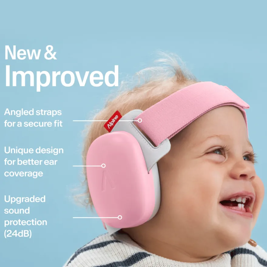 Hörselskydd Muffy Baby 1-4 år – Rosa