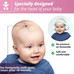 Hörselskydd Muffy Baby 1-3 år - Rosa
