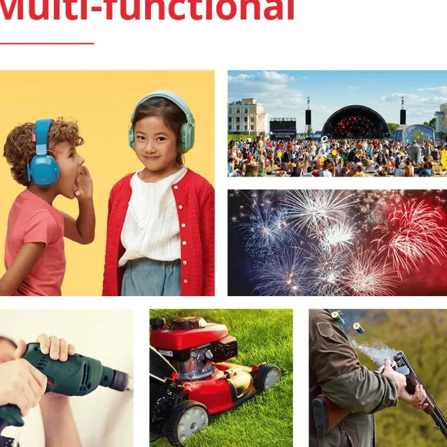Hörselskydd Muffy Kids 5-12 år - Gul