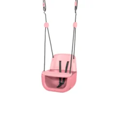 3-i-1 bebisgunga - Rosa (svart rep)
