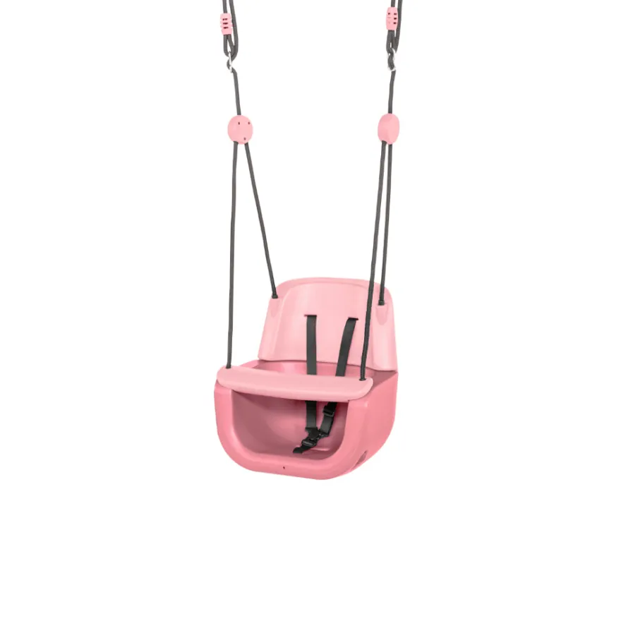 3-i-1 bebisgunga - Rosa (svart rep)