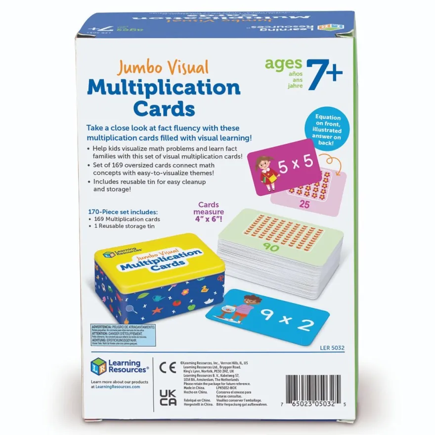 Inlärningskort – Öva multiplikation