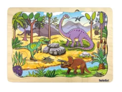 4-i-1 pussel med 45 bitar - Dinosaurier