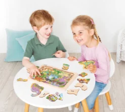 4-i-1 pussel med 45 bitar - Dinosaurier