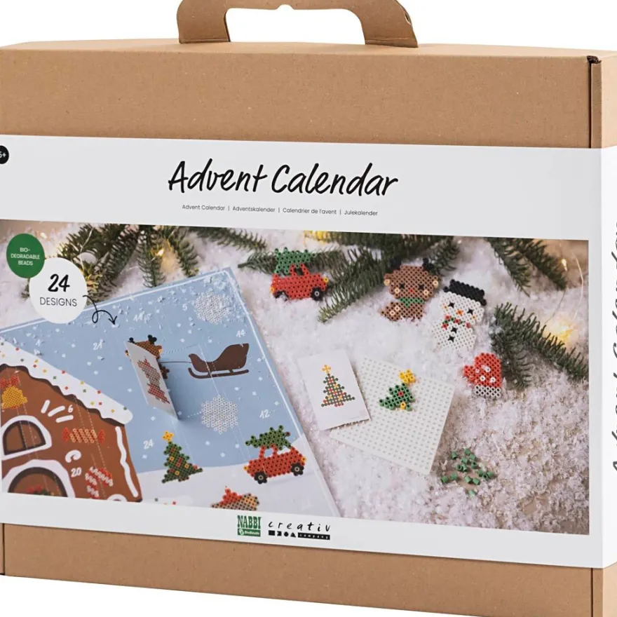 Julkalender med rörpärlor - BioBeads