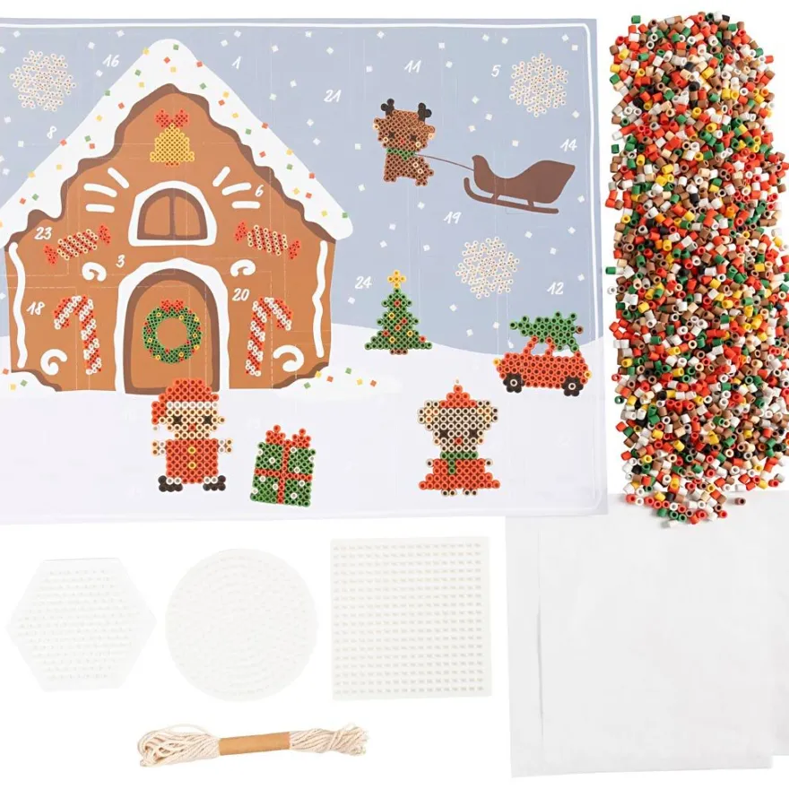 Julkalender med rörpärlor - BioBeads