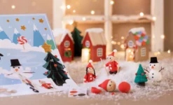 Julkalender, modellering - Gör en julig by