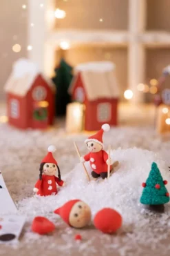Julkalender, modellering - Gör en julig by
