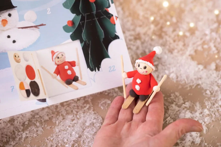 Julkalender, modellering - Gör en julig by