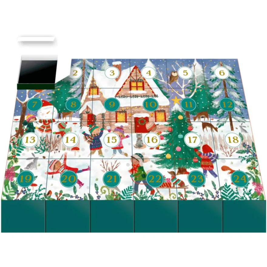 Julkalenderpussel – Julglädje, 500 bitar