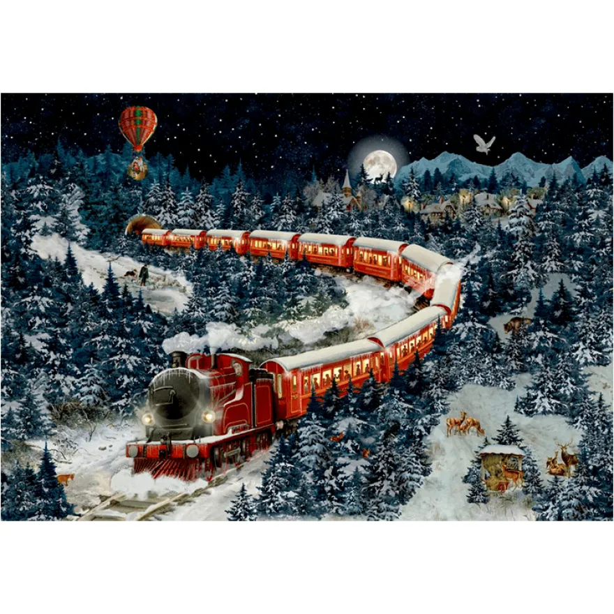 Julkalenderpussel - Jultåget, 1 000 bitar