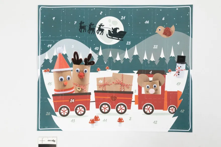 Julkalender, Recycling - Gör ett vinterlandskap